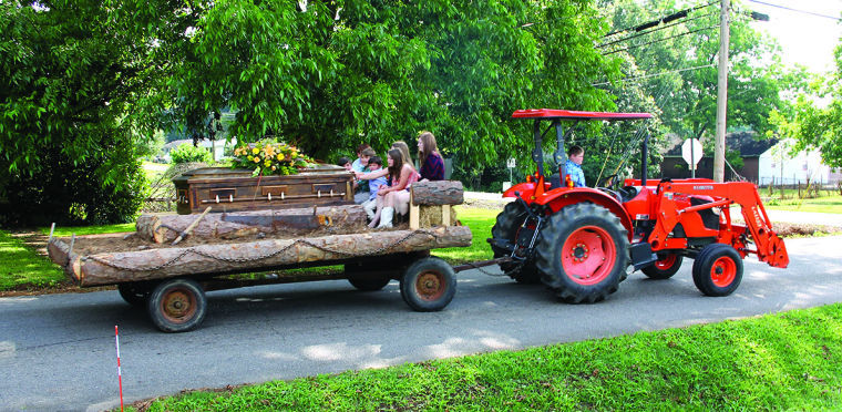 Logger's funeral